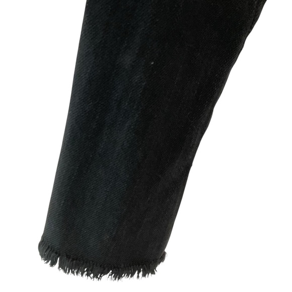 Michael Kors Women’s 0 Black Cropped Denim Jacket Gold Chain Trim Runway Chic - Picture 6 of 8